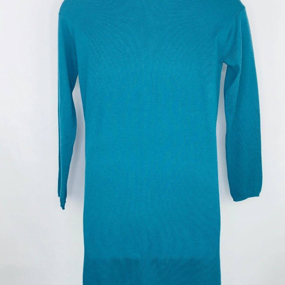 J.JILL Long Cardigan Sweater S Tall ST Ocean Aqua - Picture 5 of 5
